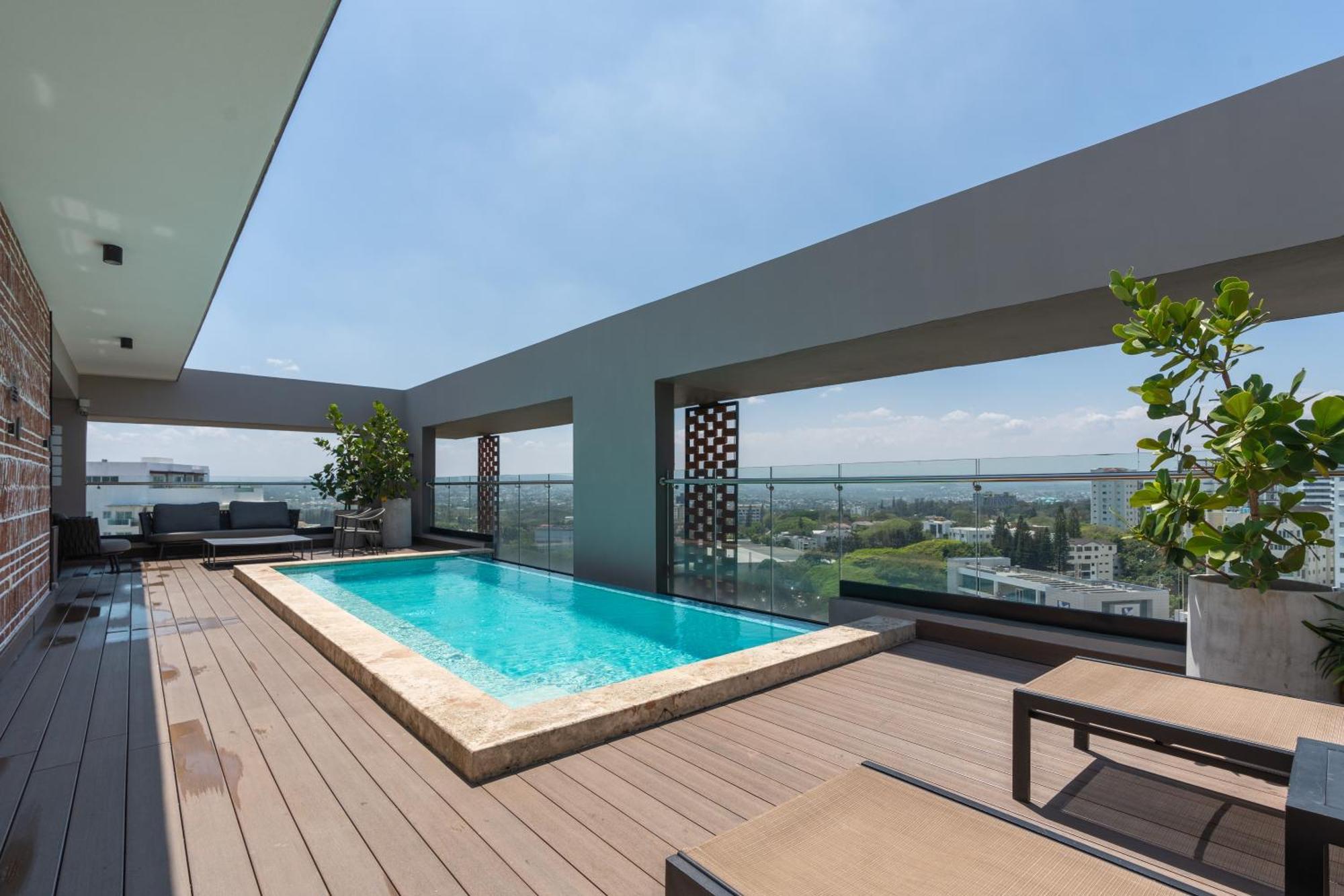 Modern Luxury Condo With Rooftop Pool & Gym Santiago De Los Caballeros Exterior foto